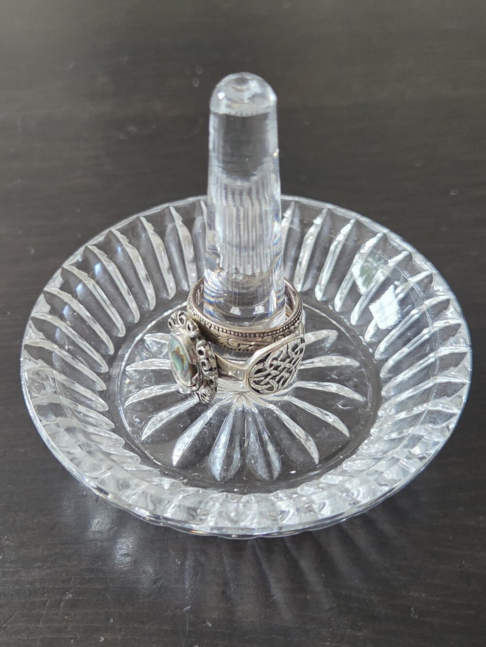 Vintage Crystal Ring Holder